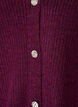 Vest met V-hals en ribstructuur, Paars, Packshot image number 2