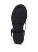 Leren zomersandalen met een brede pasvorm, Black, Packshot image number 5