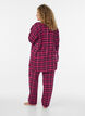 Geruite katoenen pyjamabroek, Rood, Model image number 1