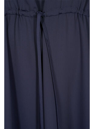 Midi-jurk met korte mouwen en verstelbare taille, Evening Blue, Packshot image number 2