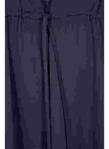 Midi-jurk met korte mouwen en verstelbare taille, Evening Blue, Packshot image number 2