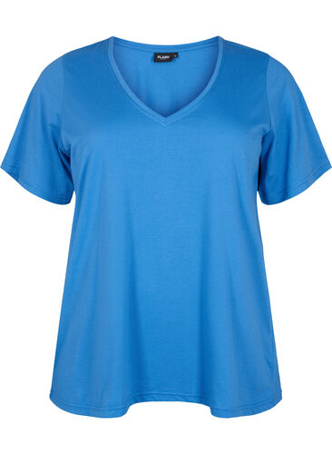 FLASH - T-shirt met v-hals, Ultramarine, Packshot image number 0