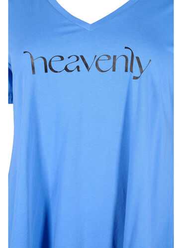 Katoenen t-shirt met korte mouwen, Ultramarine HEAVENLY, Packshot image number 2