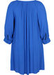 Viscose tuniek met 3/4 mouwen , Dazzling Blue, Packshot image number 1