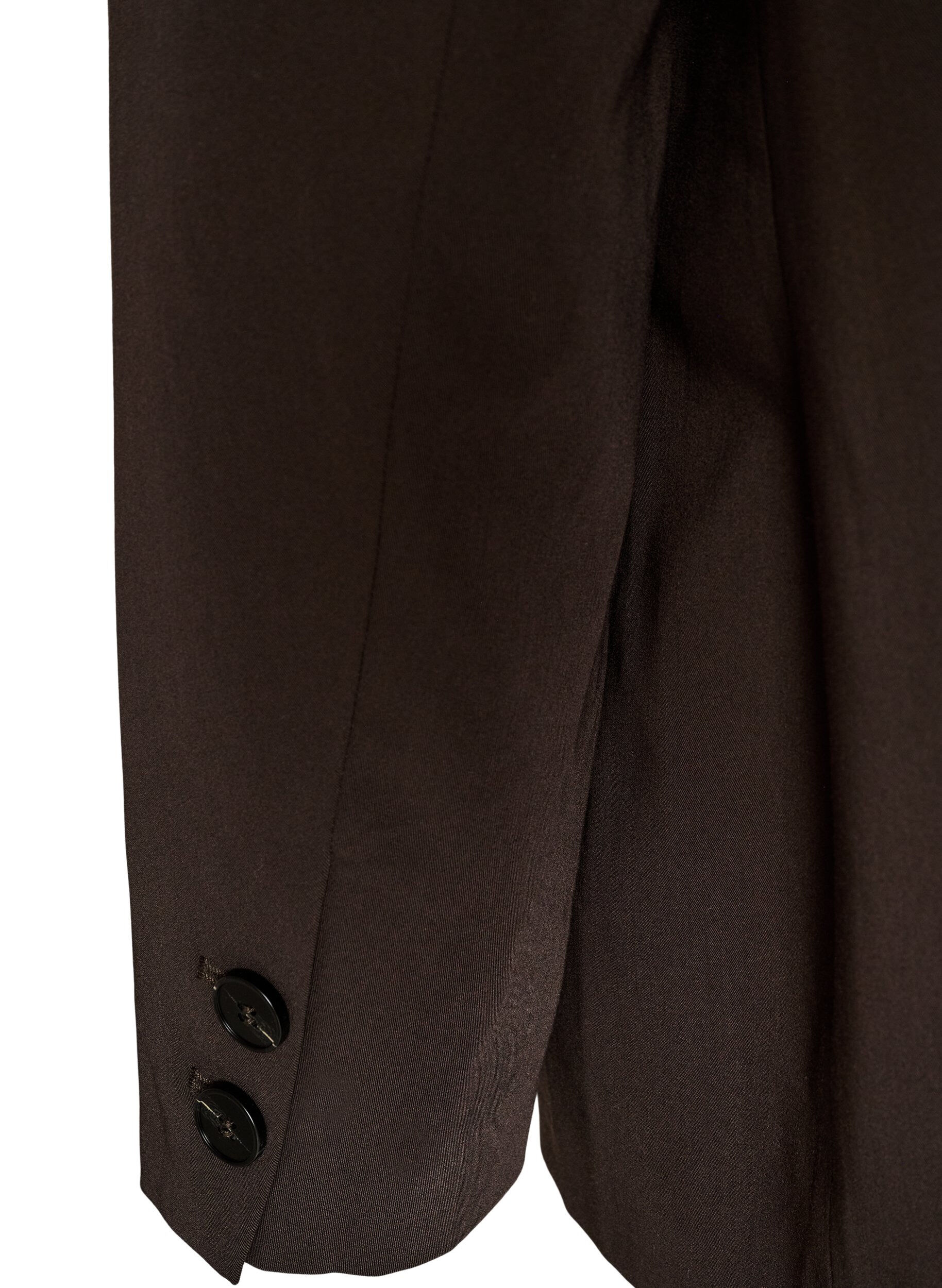 ZizziHigh-waist op maat gemaakte broek met geperste plooien, Bruin, Packshot image number 4