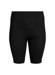 Lange, lichte shapewear korte broek, Zwart