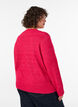 Jumper met V-hals, Roze, Model image number 2