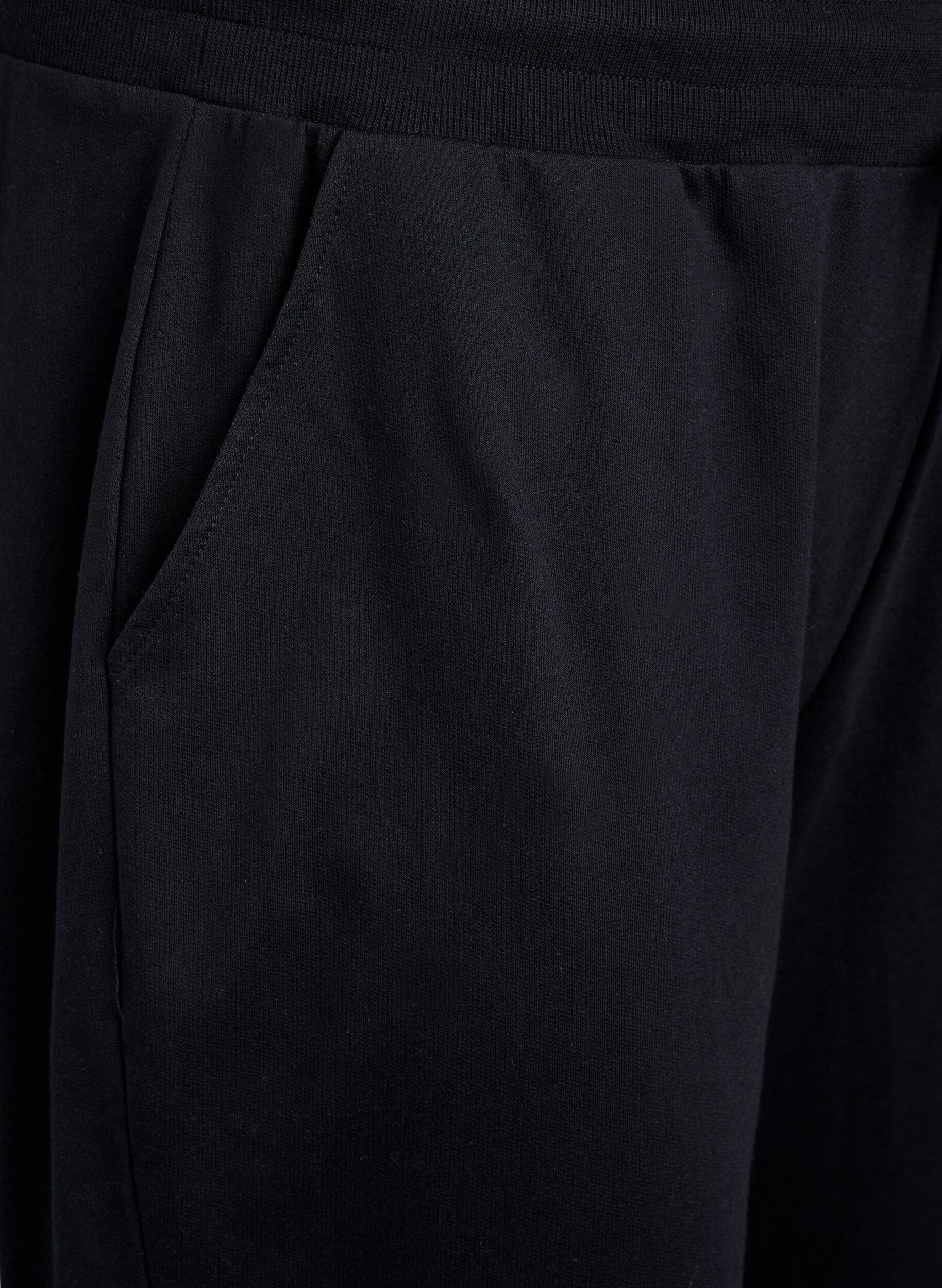 Zizzi Losse trainingsbroek met zakken, Zwart, Packshot image number 2