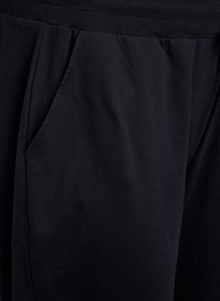 Losse trainingsbroek met zakken, Zwart, Packshot image number 2