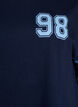 Kort T-shirtjurkje met sportieve details, Blauw, Packshot image number 2