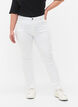 Slim fit Emily jeans met normale taille, Wit, Model image number 2