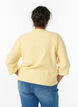 Vest van ribtricot met knopen, Geel, Model image number 2