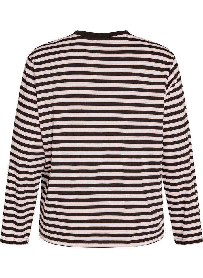 Basic T-shirt met lange mouwen, 9991, Packshot image number 1