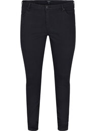 Extra slim Sanna jeans met normale taille, Black