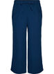 Losse pyjamabroek van katoenen mousseline, Blauw, Packshot image number 0
