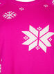 Gebreide trui met sneeuwvlokken, Roze, Packshot image number 2