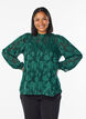 Blouse met knoopjes en bloemenpatroon, Groen, Model image number 0