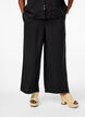 Losse broek met elastische tailleband en zakken, Zwart, Model image number 2