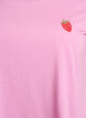 T-shirt met aardbei borduursel, Begonia P. W. Berry, Packshot image number 2