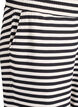 Gestreepte pyjamabroek met een high waist en wijde pijpen, Zwart, Packshot image number 2