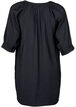 Tuniek van viscose met 3/4-mouwen, Black, Packshot image number 1