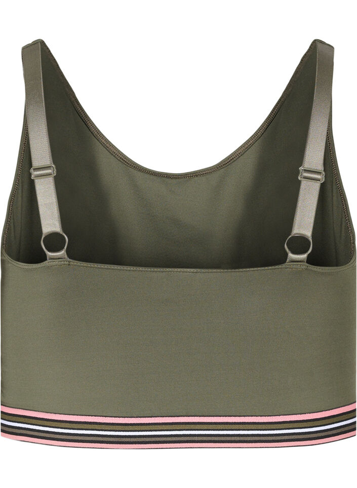 Zachte bh met verstelbare bandjes, Groen, Packshot image number 1