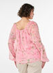 Chiffon blouse met bloemenprint en lange mouwen, Roze, Model image number 2