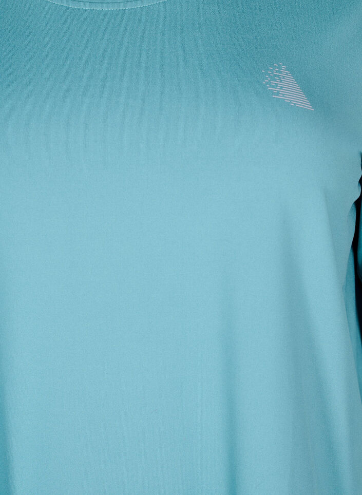 Sporttop met 3/4 mouwen, Blauw, Packshot image number 2