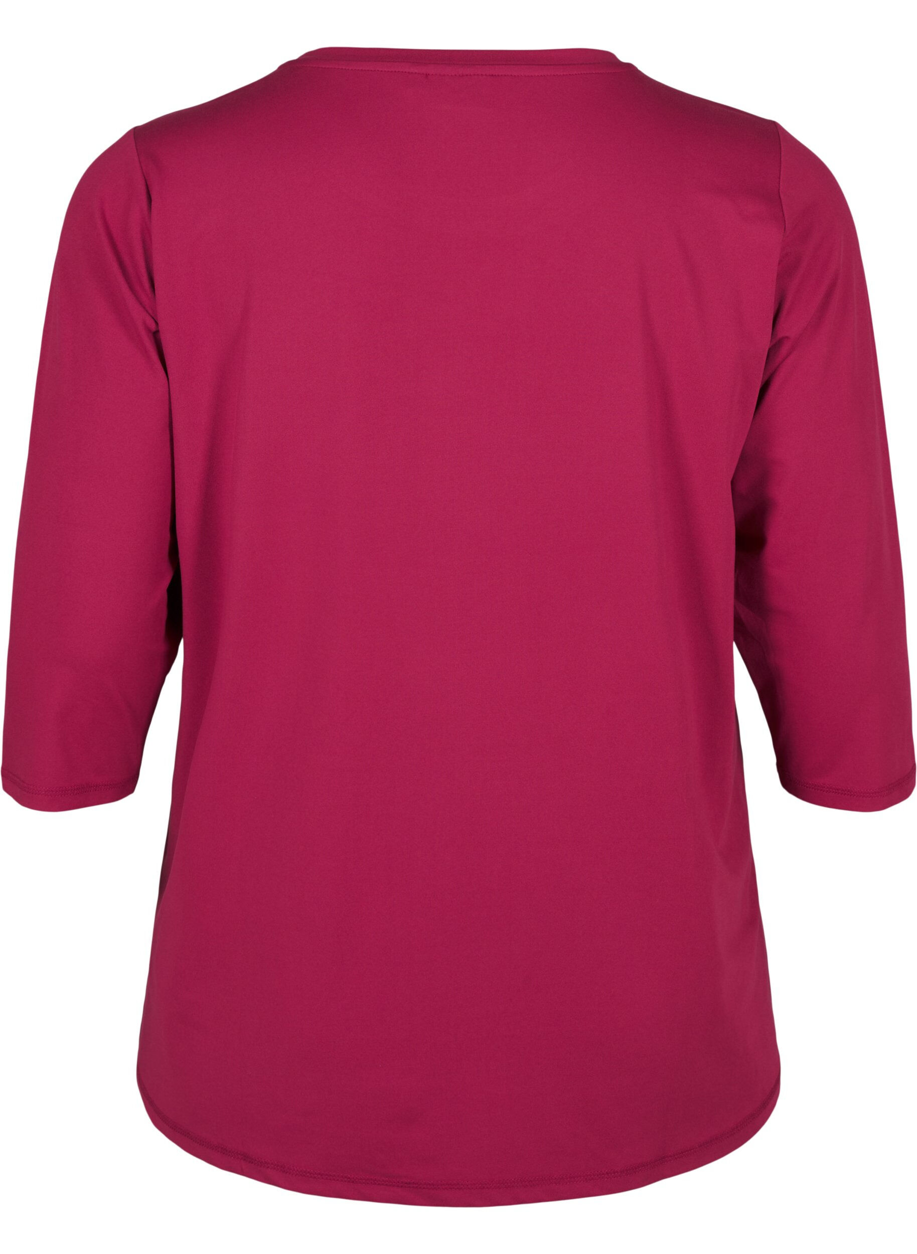 Zizzi Training blouse met 3/4 mouwen, Rood, Packshot image number 1
