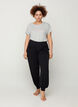 Losse viscose broek met zakken, Black, Model image number 2