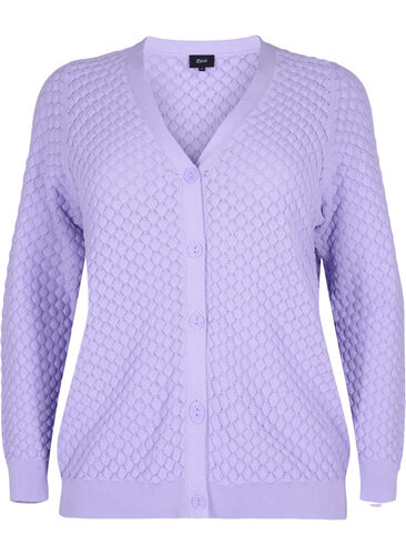  Gedessineerd katoenen vest, Lavender, Packshot image number 0