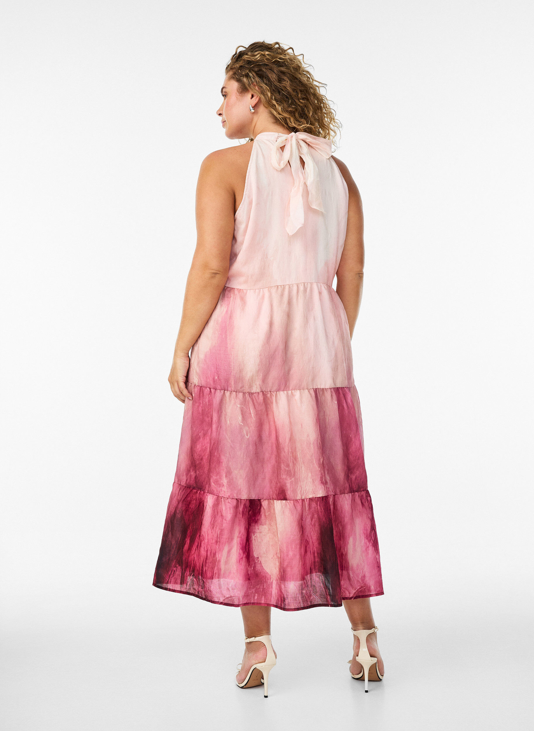 ZizziMidi halterjurk, Roze, Model image number 1