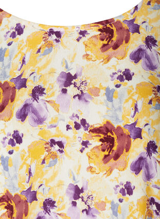 Gebloemde blouse in viscose, Flower AOP, Packshot image number 2