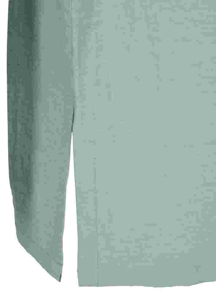 Lange blouse met 3/4 mouwen, Thyme, Packshot image number 3