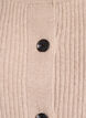 Vest van ribtricot met knopen, Beige, Packshot image number 2