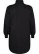 Sweatshirtjurk met hoge ribkraag en rits, Zwart, Packshot image number 1