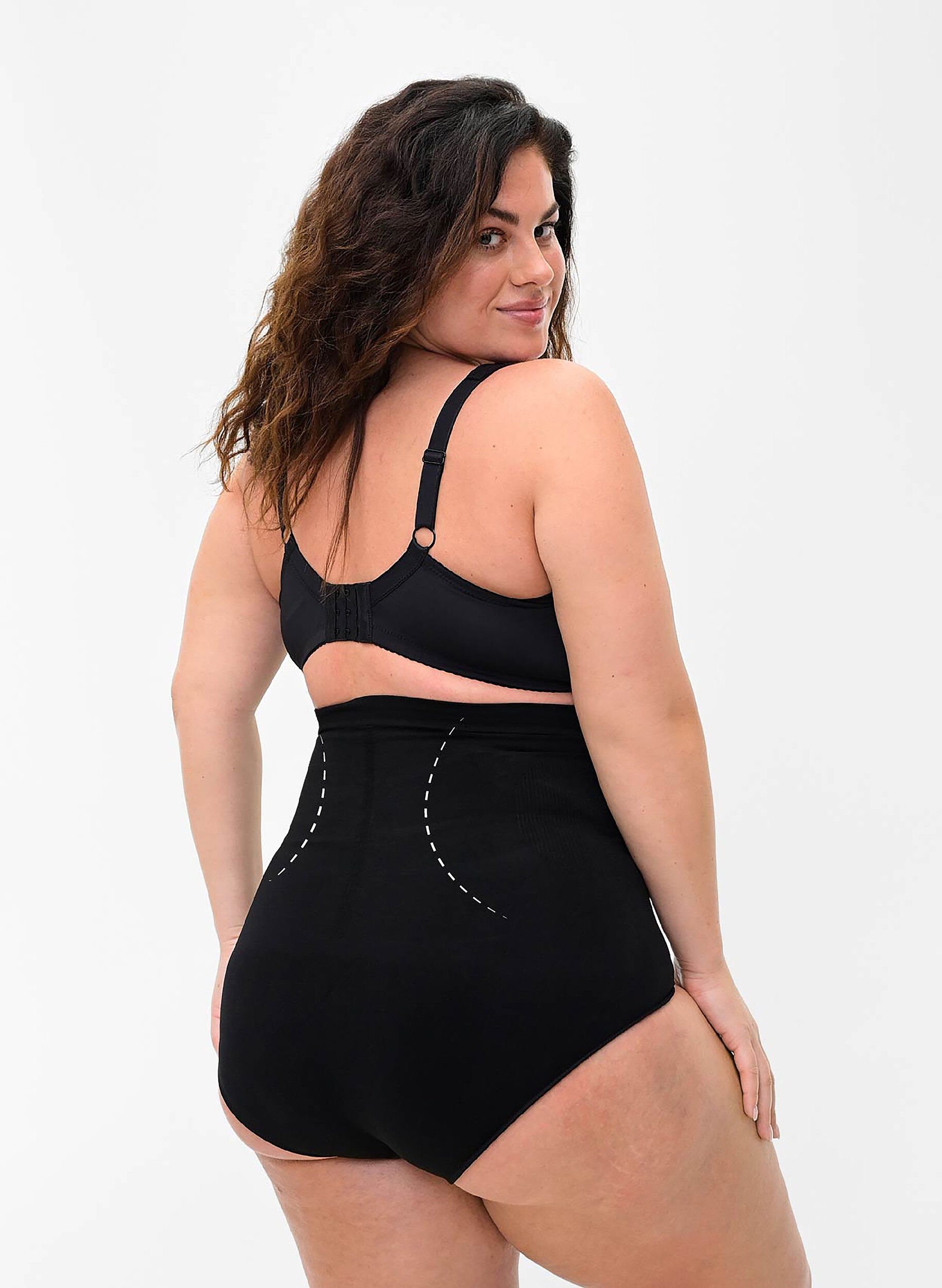 High waisted shapewear ondergoed - Zwart - Maat 40-64 - Zizzi