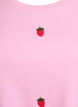 T-shirt in biologisch katoen met geborduurde motieven, Roze, Packshot image number 2