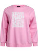 Sweatshirt met tekstprint, Bubblegum, Packshot image number 0