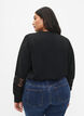 Blouse van viscose met gehaakte details, Black, Model image number 1