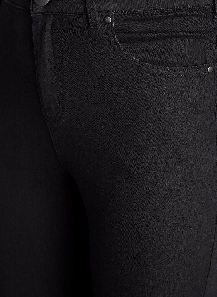 Amy super slim fit jeans met hoge taille, Zwart, Packshot image number 2