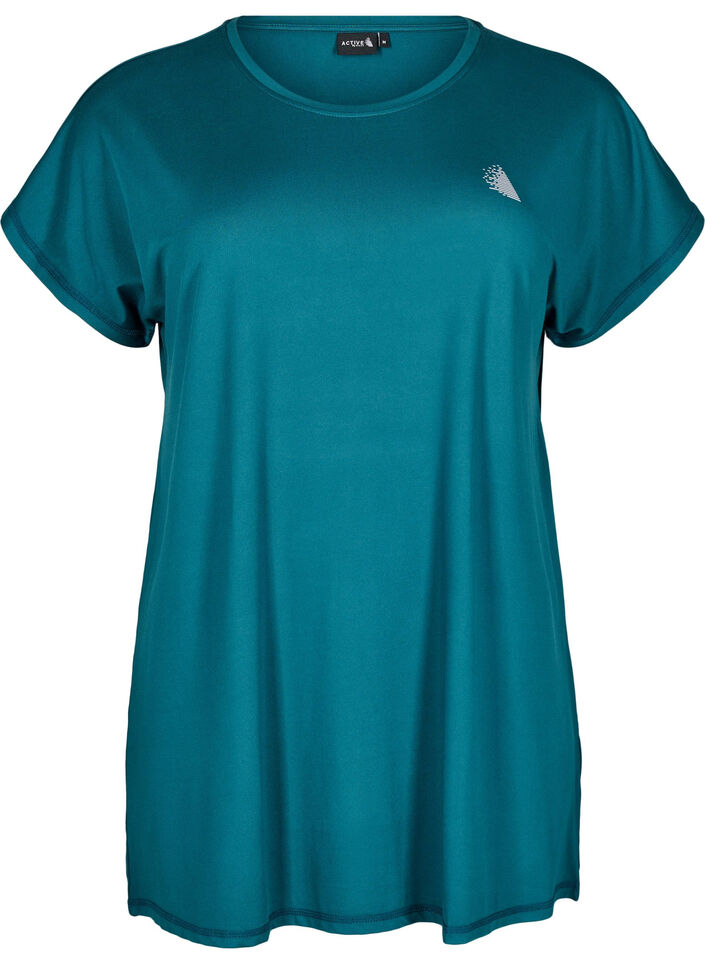 Lang trainings T-shirt, Groen, Packshot image number 0