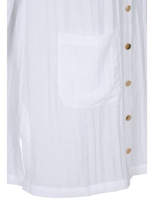 Lange blouse met 3/4 mouwen, Bright White, Packshot image number 3