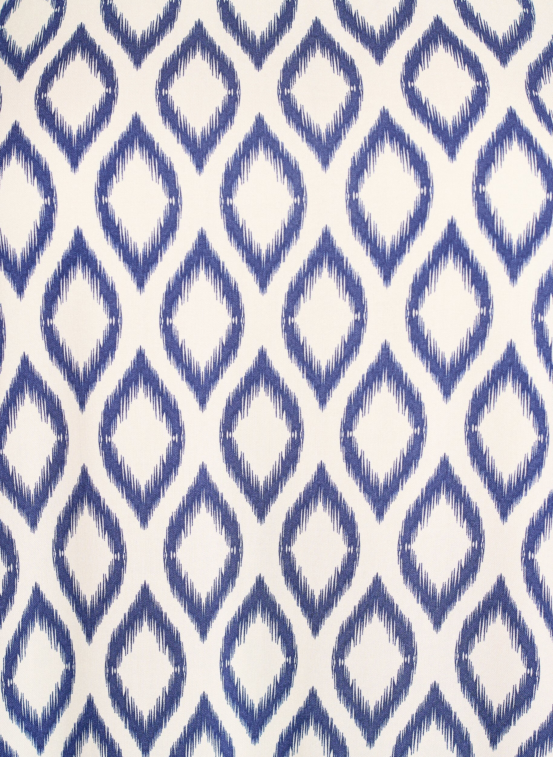 Zizzi Viscose jurk met snijlijn, Blauw, Packshot image number 2