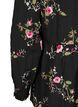 Blouse met lange mouwen en bloemenprint, Zwart, Packshot image number 3