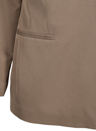 FLASH - Eenvoudige blazer met knoop, Walnut, Packshot image number 3
