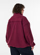 Teddyjas met broderie anglaise rand en hoge kraag, Rood, Model image number 2