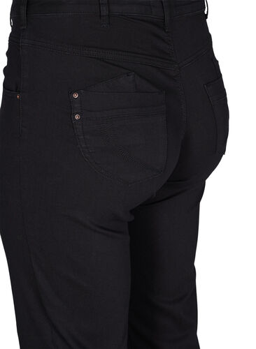 Regular fit Gemma jeans met hoge taille, Black, Packshot image number 3