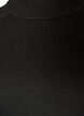 Gebreide blouse van een viscosemix met col, Zwart, Packshot image number 2