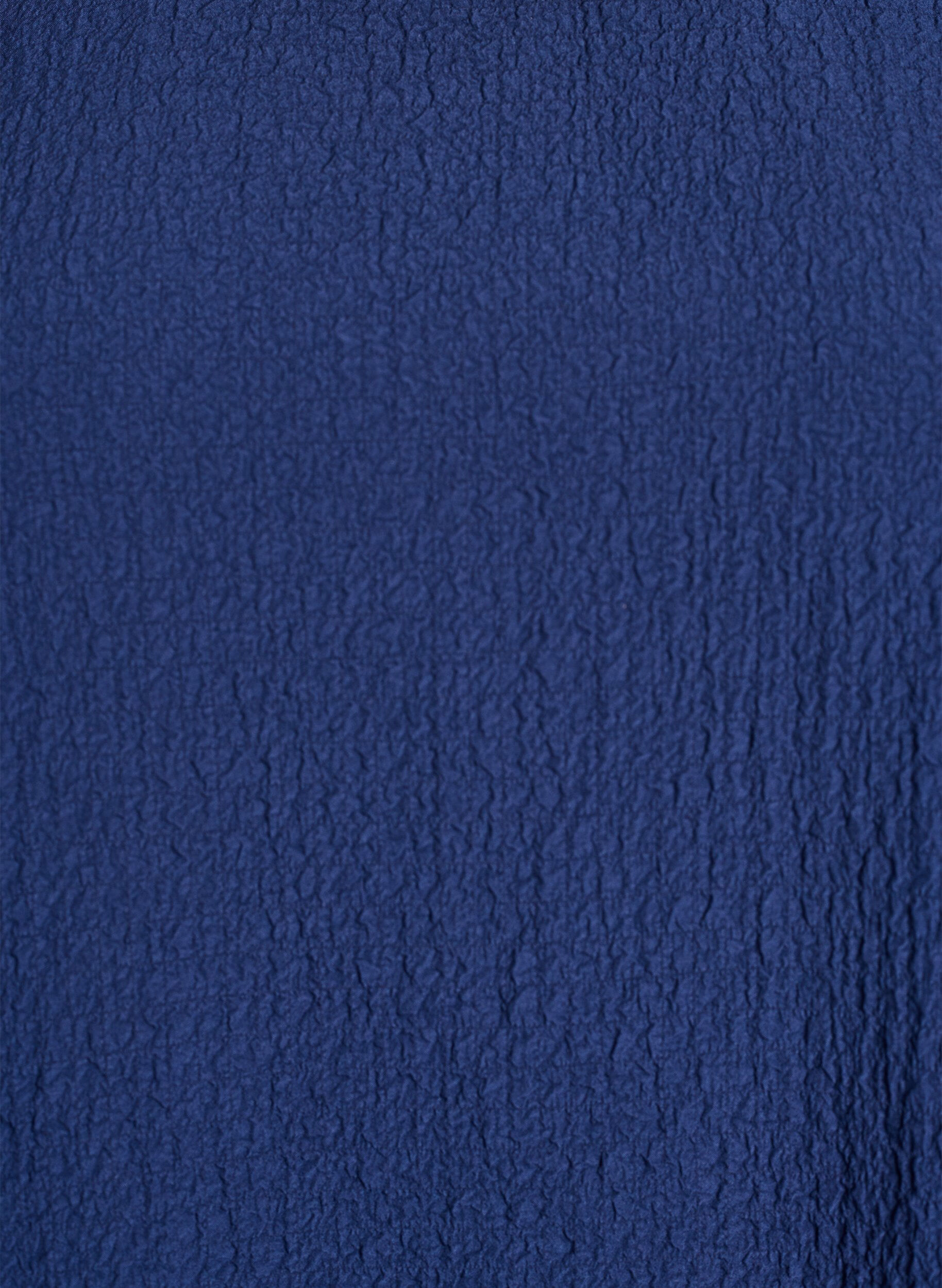 ZizziKorte jurk met een gekreukte textuur en korte mouwen, Blauw, Packshot image number 2